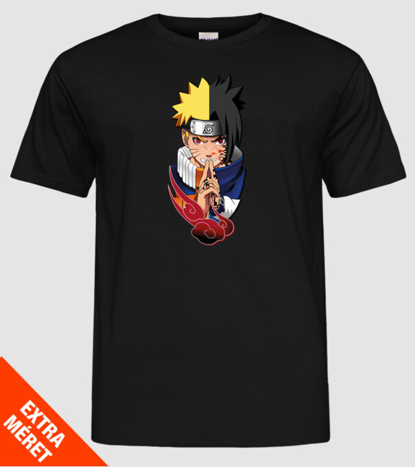 Naruto | Sasuke minta fekete pólón